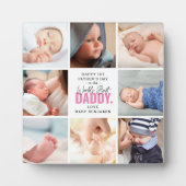 'Worlds Best Papa' 1st Vaderdag Keepomwille Fotoplaat (Voorkant)