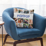 Worlds Best Poppop | Oreiller à lancer de collage<br><div class="desc">Petits-enfants uniques 12 photo collage coussin fait le cadeau parfait pour n'importe quel grand-parent, avec le texte qui dit 'WORLDS BEST POPPOP' et LES GRANDS-ENFANTS NOMS. Vous pouvez modifier les styles, les tailles et la couleur arrière - plan de police modifiables en cliquant sur le lien customiser après la personnalisation....</div>