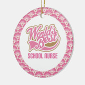 World's Best School Nurse Gift Ornament (Links)