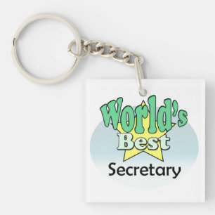 World's best Secretary Sleutelhanger