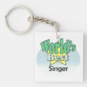 World's best Singer Sleutelhanger