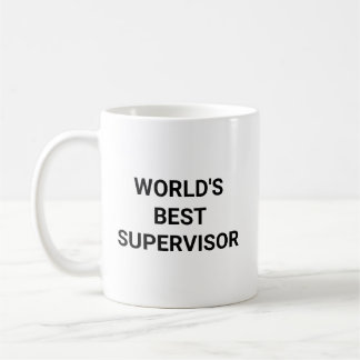 Worlds Best Supervisor Funny Career Coworker Gift Koffiemok
