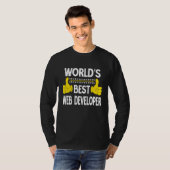 World's Best Web Developer Job Title Web Developer T-shirt (Voorkant volledig)