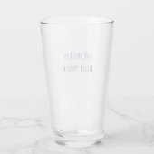 Worlds best wife Personalized Glass Cup Glas (Achterkant)