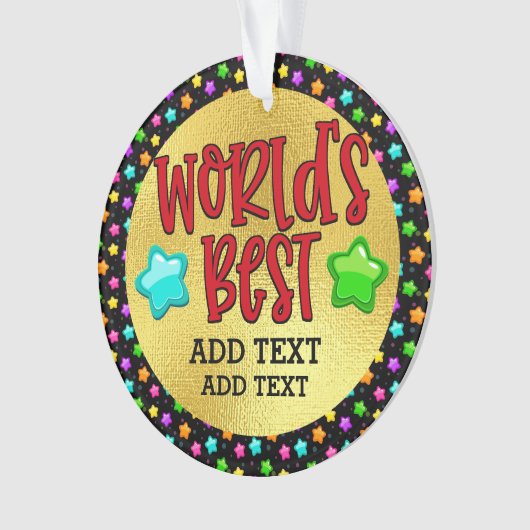 World's Best You Name It Ornament (devant)