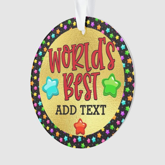 World's Best You Name It Ornament (devant)