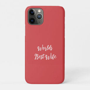 Worlds Beste Vrouw Custom Script iPhone / iPad cas 11 Pro Hoesje
