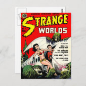 WORLDS Cool  Comic Book Hoesje Briefkaart (Voorkant / Achterkant)