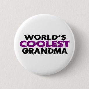 Worlds Coolest Grandma Ronde Button 5,7 Cm