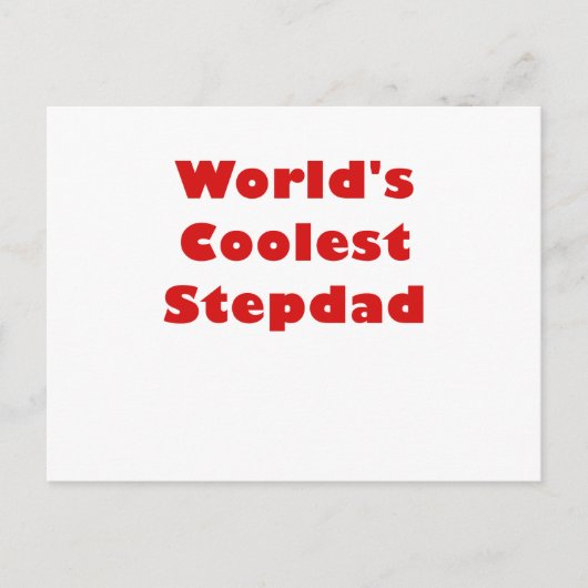 Worlds Coolest Stepdad Briefkaart (Voorkant)