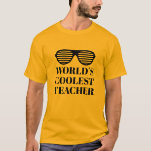 World's Coolest Teacher t-shirt drôle