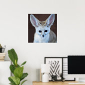 Worlds Cutest Fennec Fox Poster (Thuiskantoor)