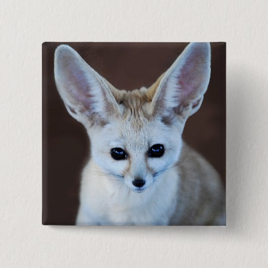 Worlds Cutest Fennec Fox Vierkante Button 5,1 Cm (Voorkant)