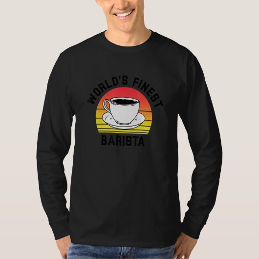 World's Finest Barista Future Coffee Maker Espress T-shirt (Voorkant)
