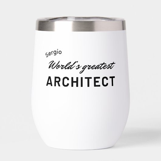 World's Greatest Architect Custom Typography  (Arrière)