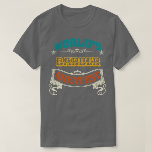WORLDS GREATEST BARBER T-SHIRT (Design voorkant)