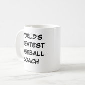 "World's Greatest Baseball Coach" Mug (Devant gauche)