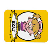 WORLDS GREATEST BRAT CARTOON MAGNEET (Horizontaal)