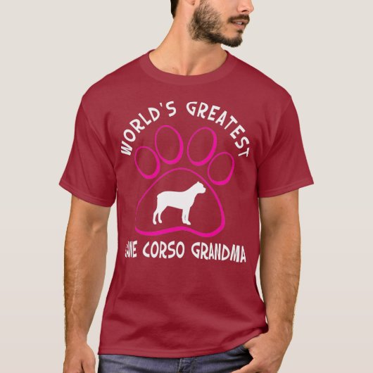 Worlds Greatest Cane Corso Grandma T-shirt (Voorkant)