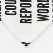 World's Greatest Court Reporter Fleece Deken (Hoek)