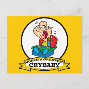 WORLDS GREATEST CRYBABY CARTOON BRIEFKAART