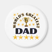 World's Greatest Dad, gold stars, Magneet (Voorkant)