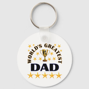 World's Greatest Dad-trofee sterren Cute Sleutelhanger