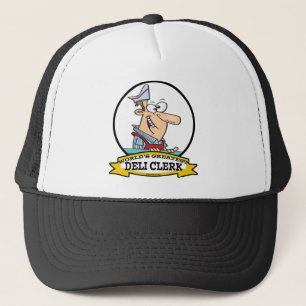 WORLDS GREATEST DELI CLERK MANNEN CARTOON TRUCKER PET