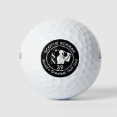 'World's Greatest Golf Dad' BLACK LOGO Golfballen (Voorkant)
