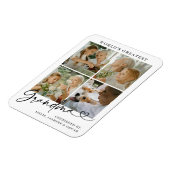 World's Greatest Grandma Photo Collage Script Magneet (Linkerzijde)