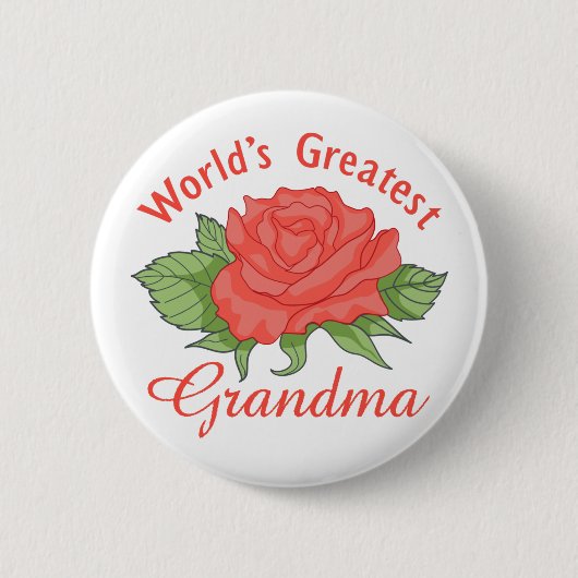 World's Greatest Grandma Ronde Button 5,7 Cm (Voorkant)