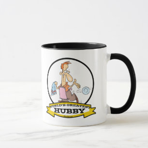 WORLDS GREATEST HUBBY MANNEN CARTOON MOK