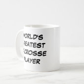 "World's Greatest Lacrosse Player"  Mug (Devant gauche)