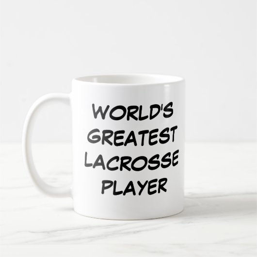 "World's Greatest Lacrosse Player"  Mug (Gauche)