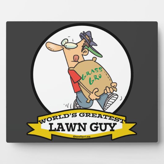 WORLDS GREATEST LAWN GUY MANNEN CARTOON FOTOPLAAT (Voorkant)