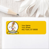 WORLDS GREATEST LIFEGUARD MANNEN CARTOON ETIKET (Insitu)