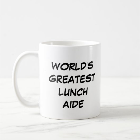 'World's Greatest Lunch Aide'-Mok Koffiemok (Links)