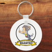 WORLDS GREATEST MAESTRO MANNEN CARTOON SLEUTELHANGER (Voorkant)