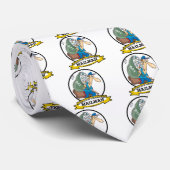 WORLDS GREATEST MAILMAN MANNEN CARTOON STROPDAS (Opgerold)