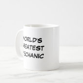 "World's Greatest Mechanic" Mug (Devant gauche)