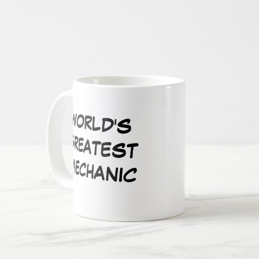 "World's Greatest Mechanic" Mug (Devant gauche)