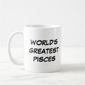 "World's Greatest Pisces" Mug (Gauche)