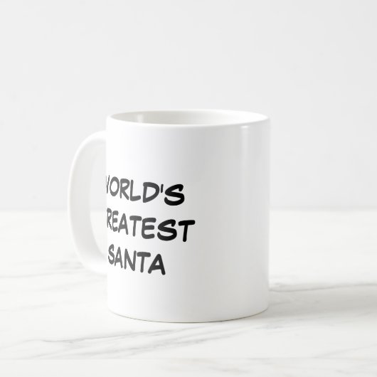 "World's Greatest Santa" Mug (Devant gauche)