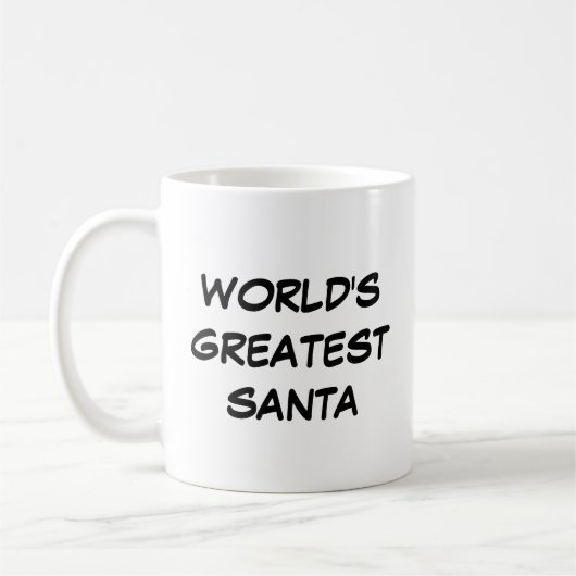 "World's Greatest Santa" Mug (Gauche)