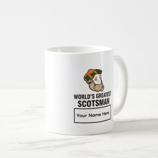 World's Greatest Scotsman Personalized Mug (Devant droit)