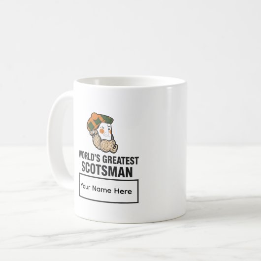 World's Greatest Scotsman Personalized Mug (Devant gauche)