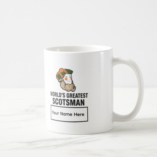 World's Greatest Scotsman Personalized Mug Koffiemok (Rechts)