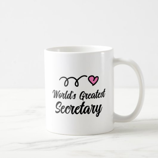 World's Greatest Secretary coffee Mug gift (Droite)