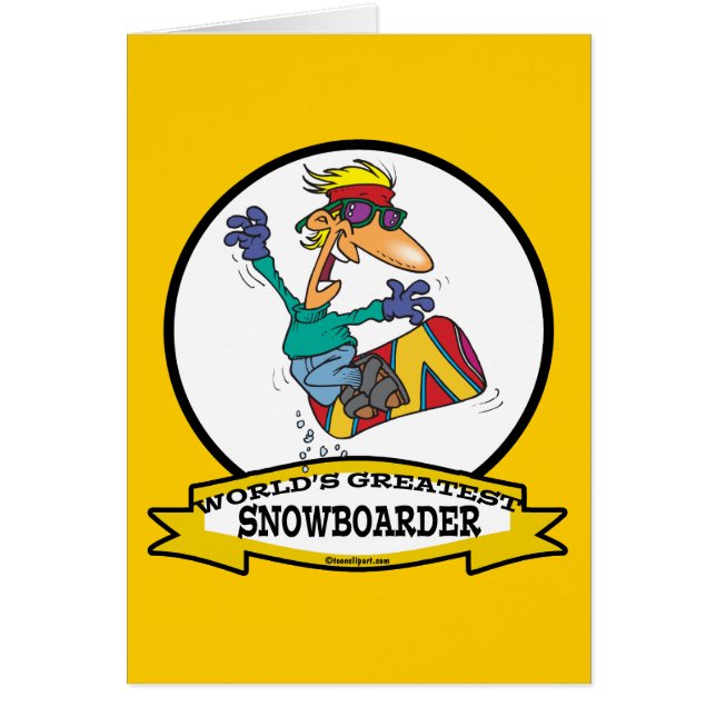 WORLDS GREATEST SNOWBOARDER CARTOON (Voorkant)