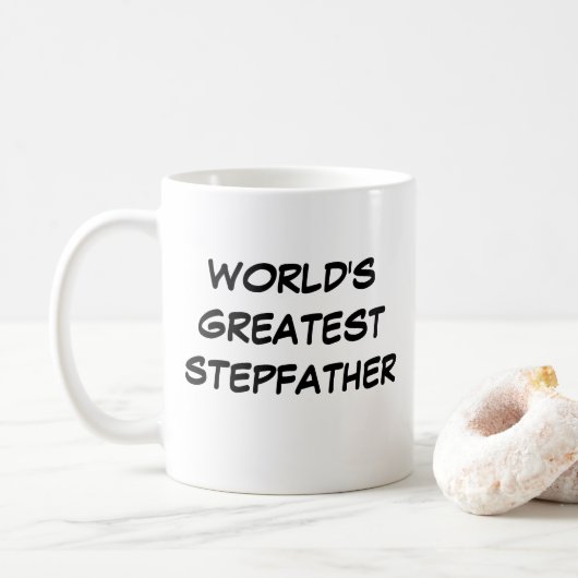 'World's Greatest Stepfather'-Mok Koffiemok (Met donut)